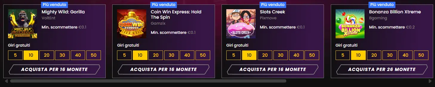 Pacchetti di free spin nel negozio di Wild Tokyo Casino